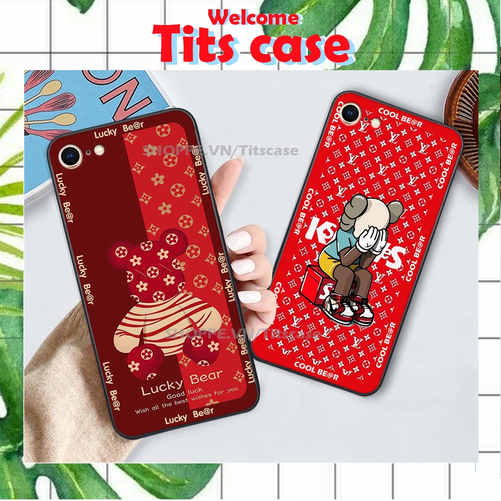 Ốp lưng ip 5/5S / 6/6S / 6 PLUS in hình GẤU KAWS- BE@R COOL-CỰC XINH-RẺ-BỂN -ĐẸP