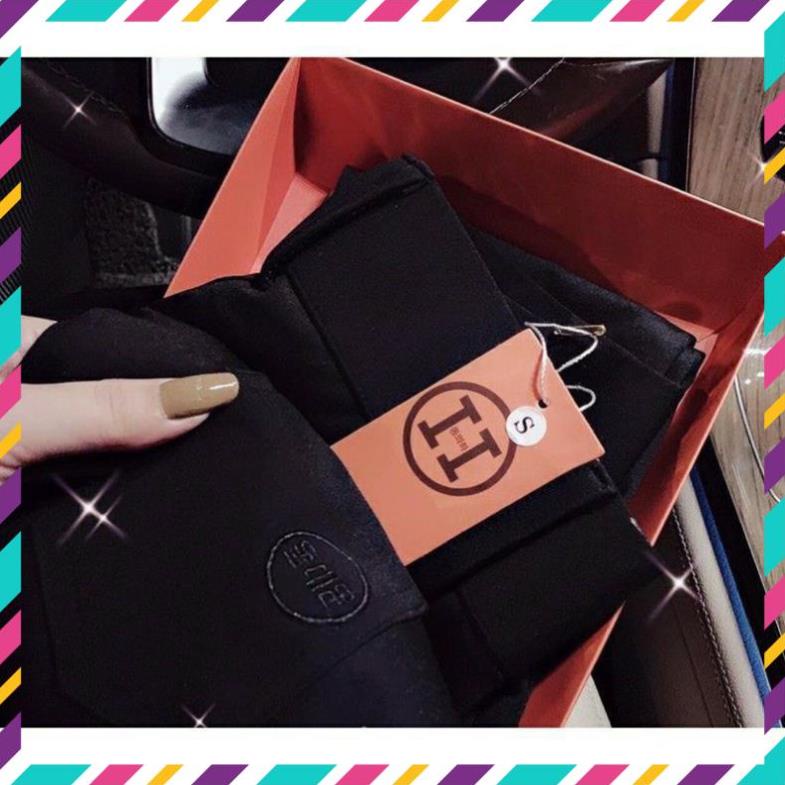 Quần Tregging cạp cao 2 cúc 💖 𝑭𝑹𝑬𝑬𝑺𝑯𝑰𝑷 💖 Quần Tregging nữ chất Umi hàn dày mịn màu đen siêu tôn dáng | BigBuy360 - bigbuy360.vn