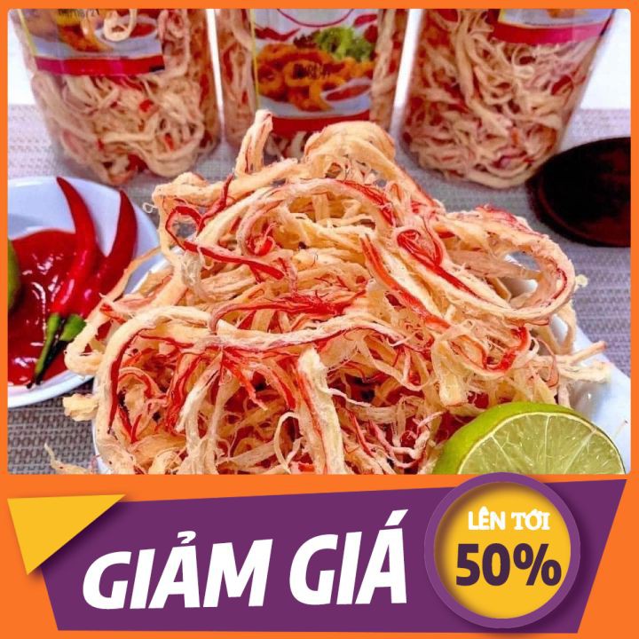 [ SALE 10-50% ] Mực Xé Sợi Hấp Nước Cốt Dừa| Mực Hấp Nước Dừa  250gr