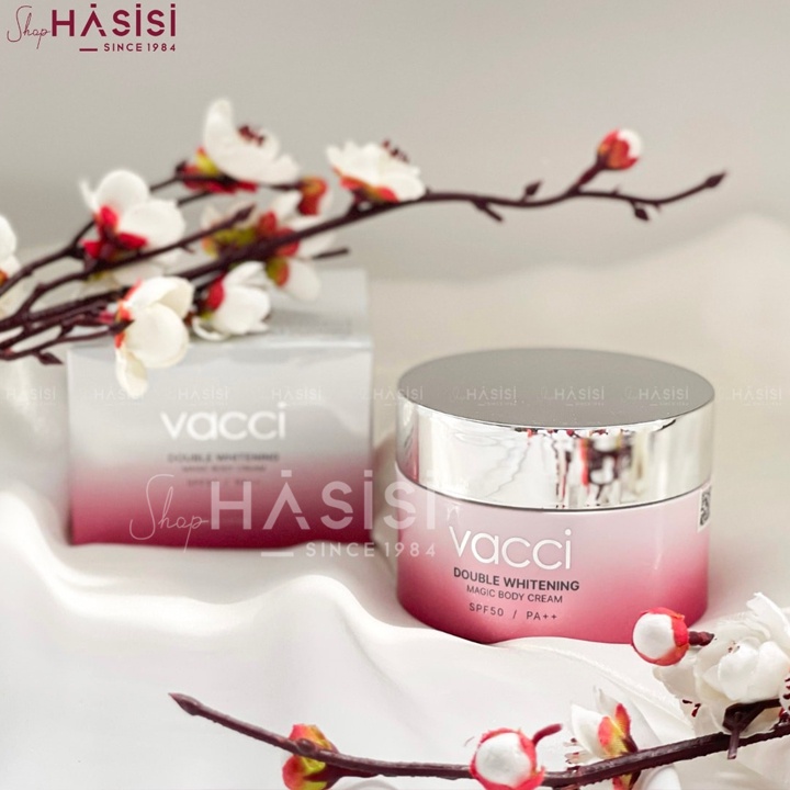 Kem Dưỡng Trắng Toàn Thân VACCI DOUBLE WHITENING MAGIC BODY CREAM SPF50/PA++ 160ml