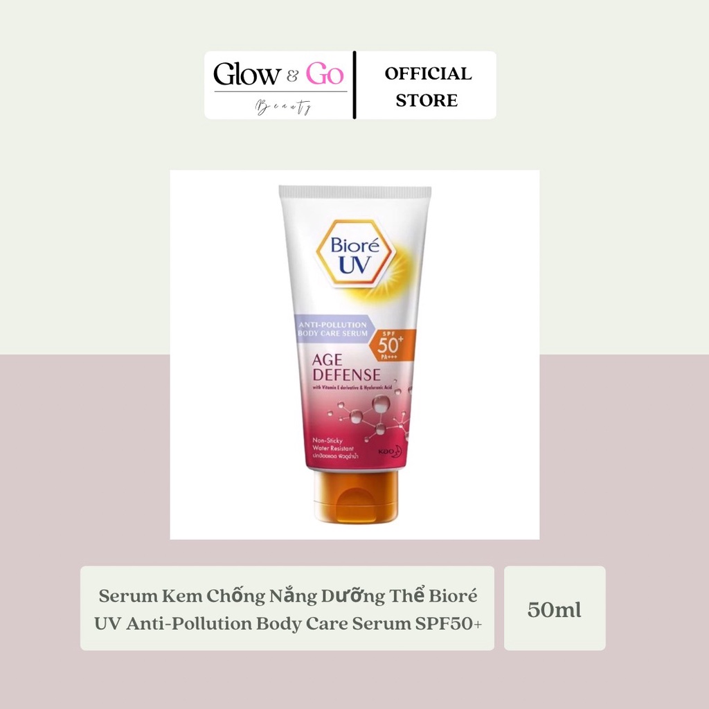 Serum Chống Nắng Dưỡng Thể Bioré UV Anti-Pollution Body Care Serum SPF50+ PA+++ 50ml