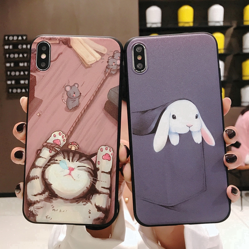Ốp điện thoại hình thú đáng yêu cho Fun cat and mouse Xiaomi 12 Pro Mi 11T Pro 10T Pro Mi 11 Lite 5G NE A1 A3 A2 8 Lite 9 SE Play Poco C40 F4 M4 X4 Pro 5G X3 GT POCO M3 F3 F2 Pro Poco X3 Pro X3 NFC Pocophone F1