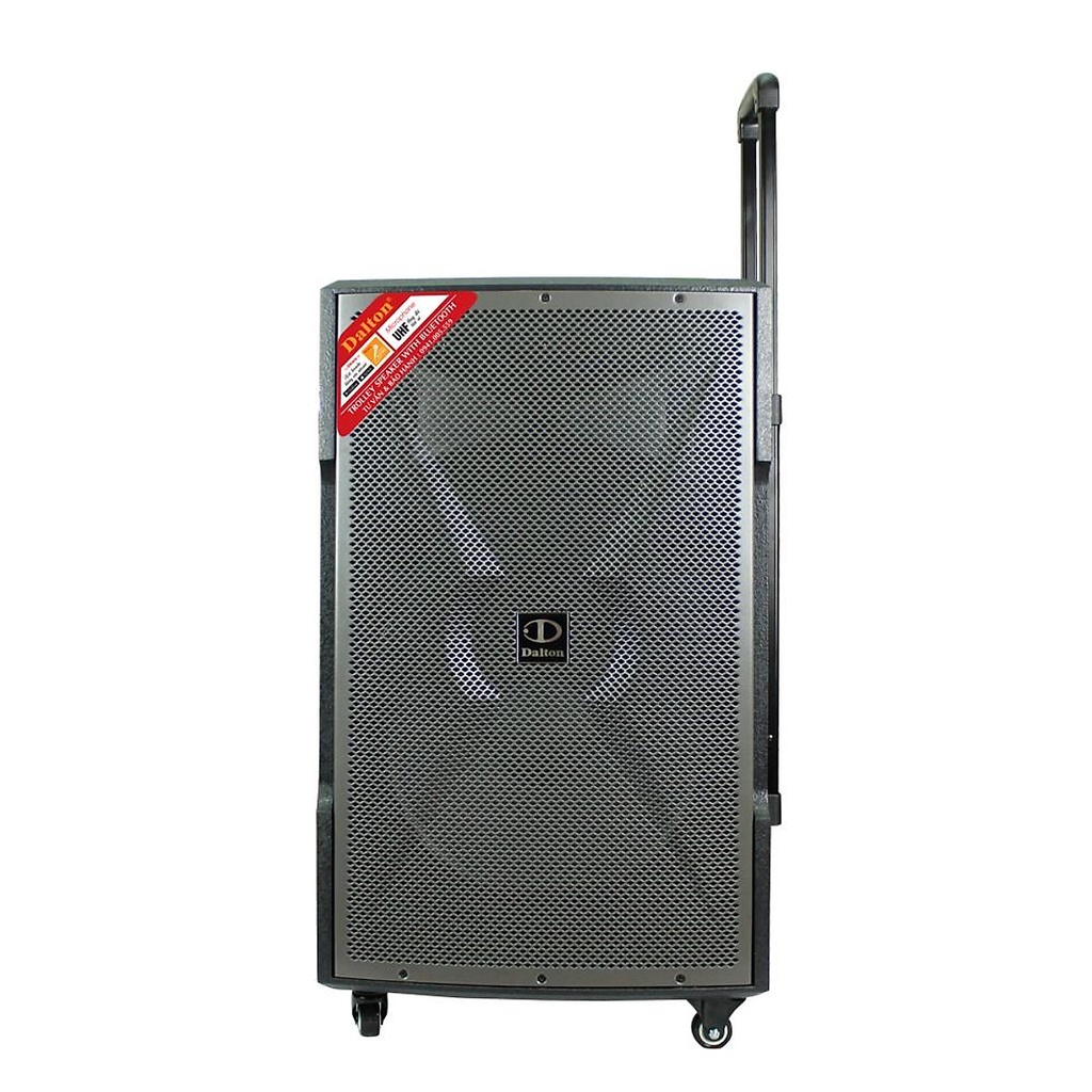 Loa karaoke Bluetooth di động công suất cao 700W hàng chính hãng Dalton, bass 4 tấc tặng 2 micro cao cấp UHF kim loại.