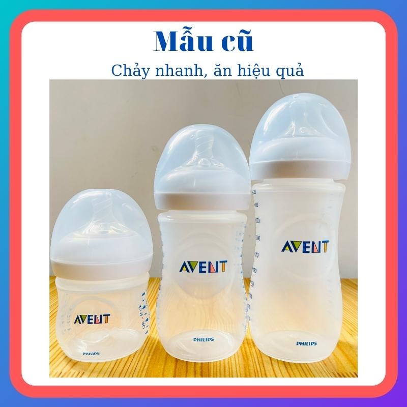 Bình Sữa Cổ Rộng Phillips Avent Natural 125ml 260ml 330ml Chính Hãng K BPA Chống Đầy Hơi Chống Sặc Mẫu Mới