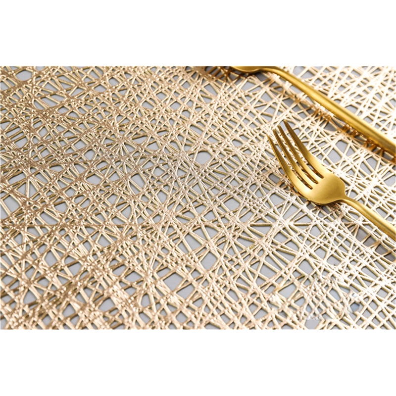 Octagonal Hollow PVC Table Mats Insulation Pads  Non-slip Coffee Cup Mat