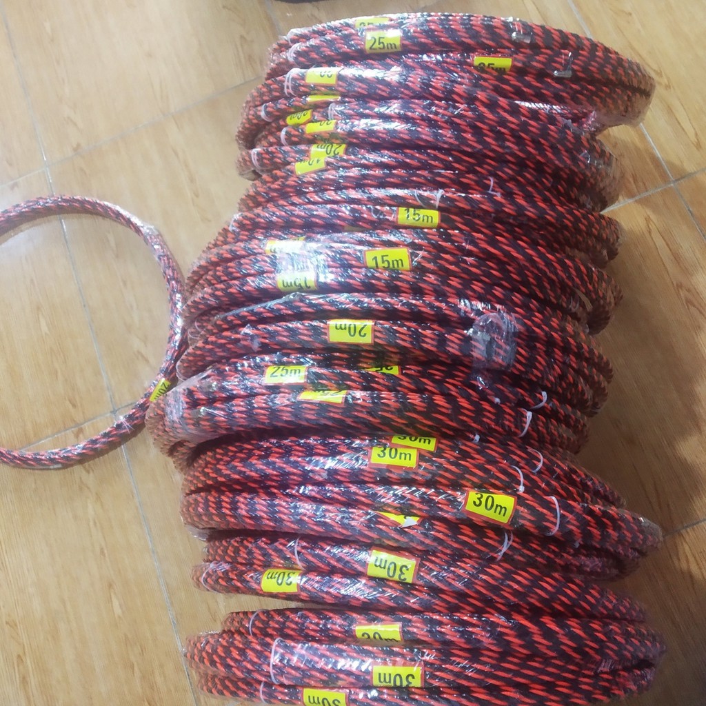 dây mồi luồn ống điện 𝑭𝑹𝑬𝑬𝑺𝑯𝑰𝑷 xả kho _dây xoắn 3 sợi siêu bền,nhựa đỏ đen