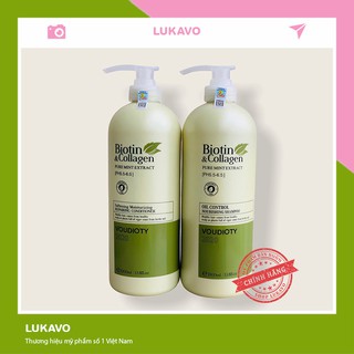 CẶP DẦU GỘI XẢ BIOTIN COLLAGEN KIỀM DẦU MƯỢT TÓC 1000ML | Hàng Chính Hãng CT65
