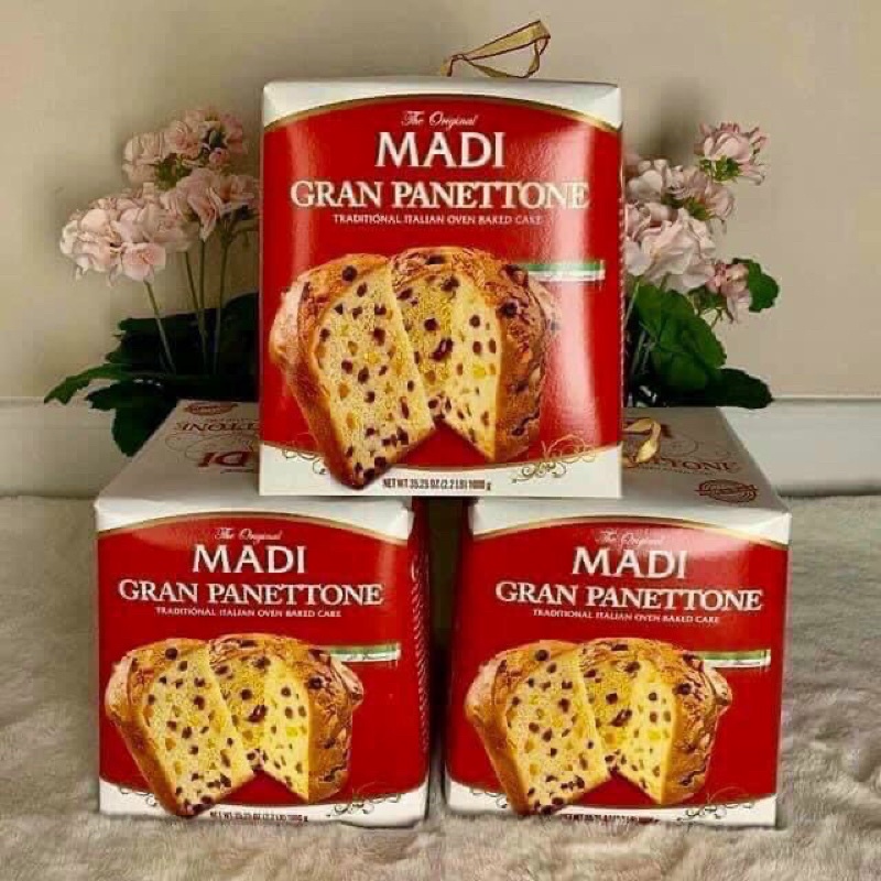 🍇🍞🍒Bánh mì nho khô truyền thống Ý The Original MADI Gran Panettone Italian Cake 1kg🍓🍞🍊