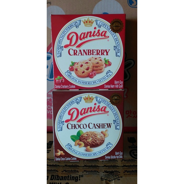 BÁNH DANISA HỘP GIẤY CHOCO HẠT ĐIỀU - NAM VIỆT QUẤT 90G