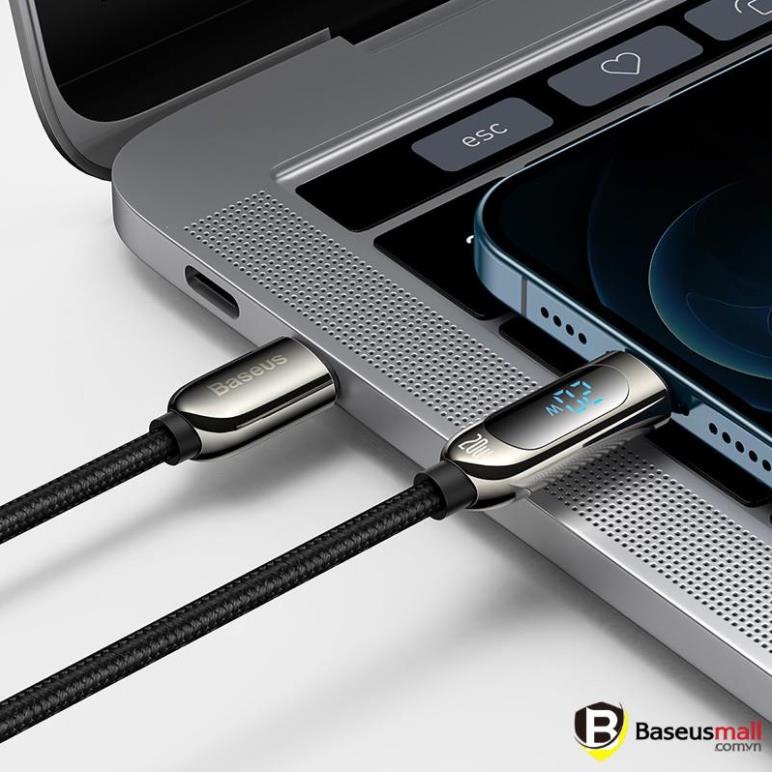 Cáp Sạc Nhanh Tích Hợp Màn Hình Led Baseus Display Fast Charging Data Cable Type-c To Ip 20w