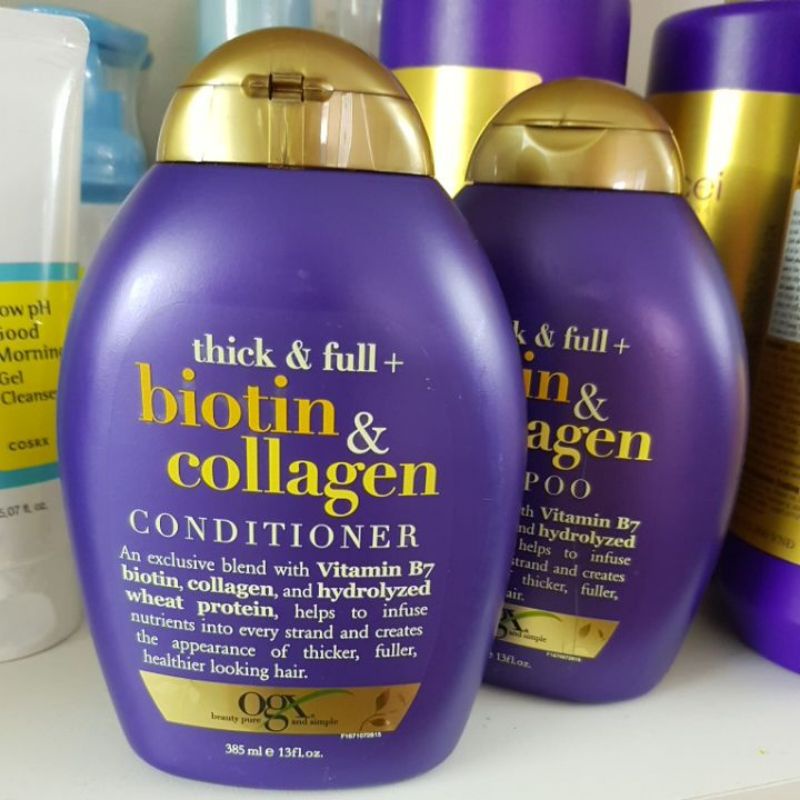 Dầu gội Xã  ngăn gãy rụng Biotin Collagen OGX MỸ 385ml
