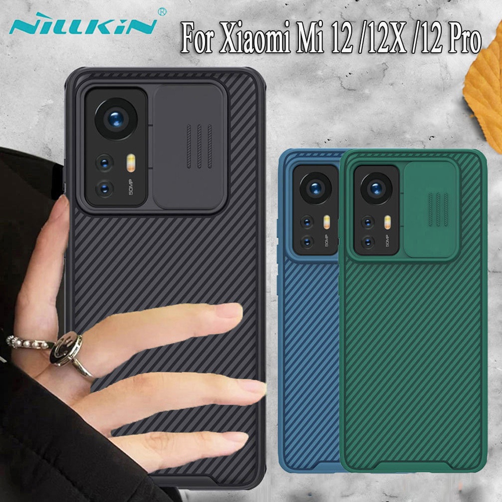 Ốp bảo vệ Camera chống sốc Xiomi 12 / Xiomi 12 pro Nillkin Slide ️ Camshield