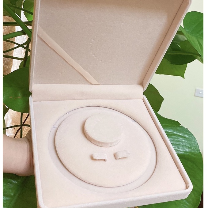 Bộ trang sức trai thật tự nhiên trắng 8li nuôi nước ngọt gồm vòng cổ, vòng tay, bông tai
