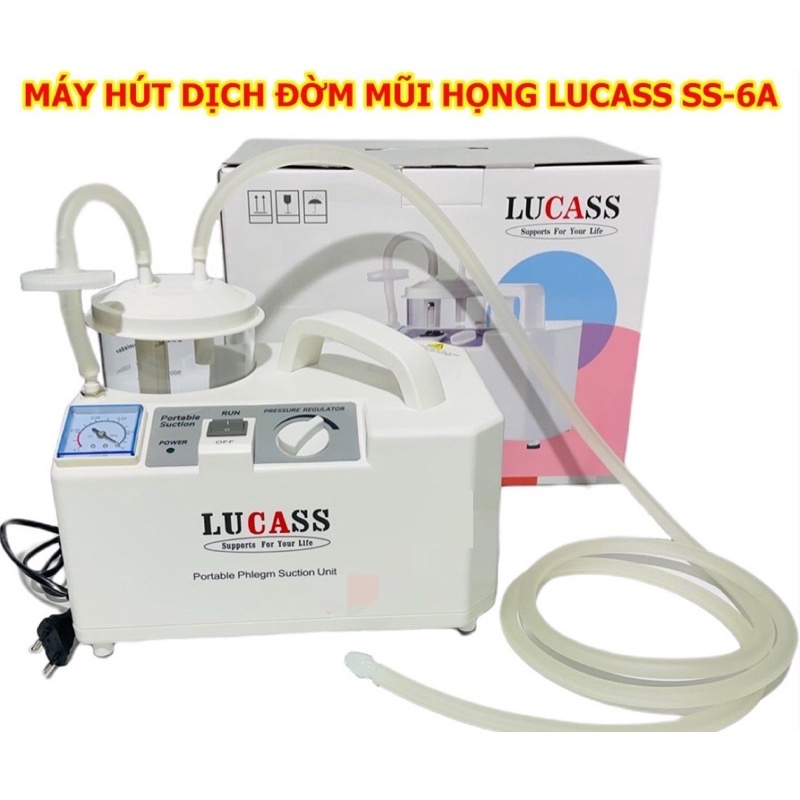 Máy Hút Dịch Mũi, Hút Đờm LUCASS SS-6A - Máy Hút Dịch Mũi [Tốt Nhất Khỏe Như Phòng Khám - Hiệu Quả Nhất]