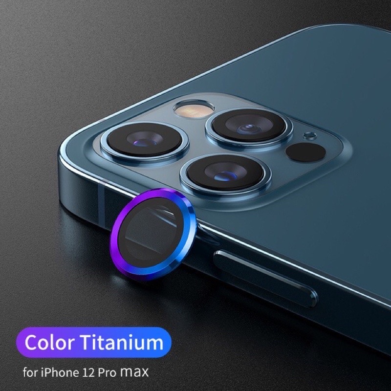 Bộ 3 , bộ 2 Miếng Dán titan Vòng tròn bảo vệ Camera iphone 11,12,13, 14,pro,pro max,mini,