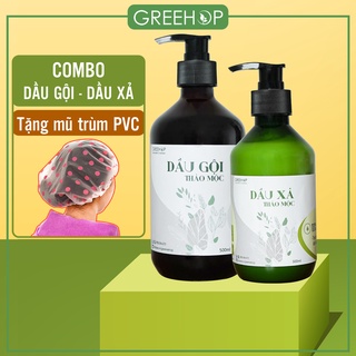 Dầu gội thảo dược, bồ kết cô đặc GREEHOP sạch gàu, nấm ngứa, kích thích mọc tóc (Handmade)