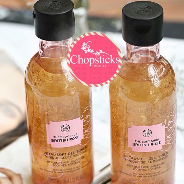 NƯỚC  HOA HỒNG THE BODY SHOP BRITISH ROSE PETAL SOFT GEL TONER