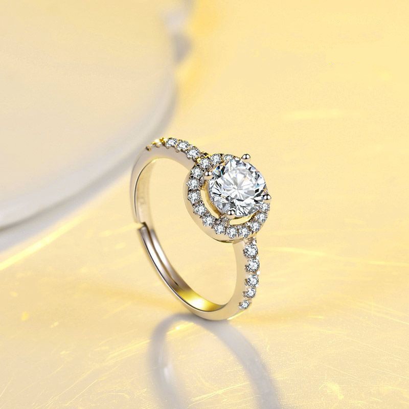 Nhẫn Đeo Tay Kim Loại Đính Đá Lấp Lánh Thời Trang Cho Nữ