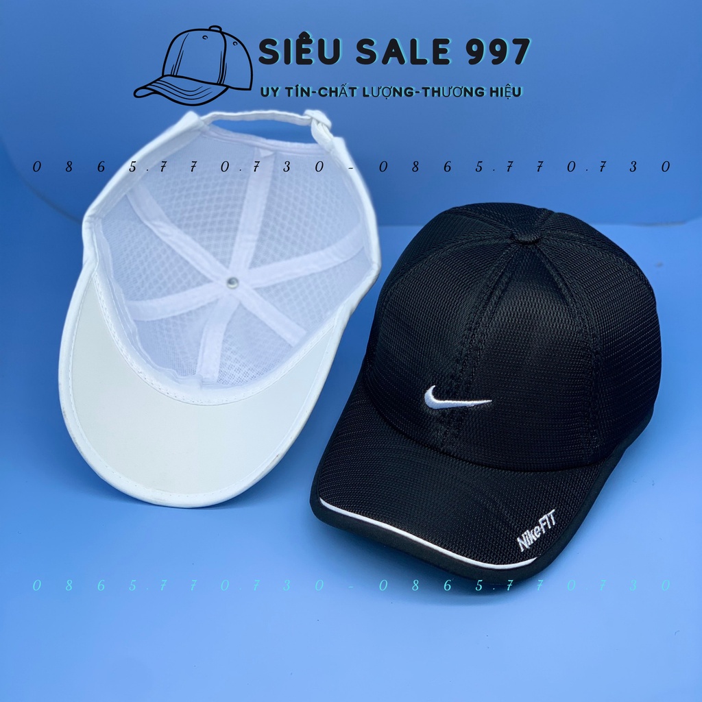 NÓN THỂ THAO TENNIS LƯỚI LOGO NAI 2 MÀU VẢI NHẸ FORM ÊM ĐẦU THOÀNG KHÍ