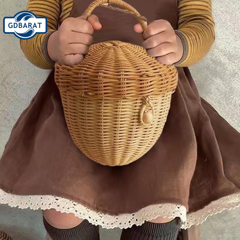 Giỏ đan mây tự nhiên trọng lượng nhẹ dùng làm đạo cụ chụp ảnh