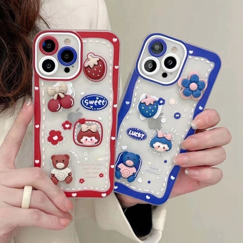 Ốp điện thoại chống sốc gắn charm Full các dòng điện thoại iphone/samsung/oppo/vivo/vsmart/xiaomi/...