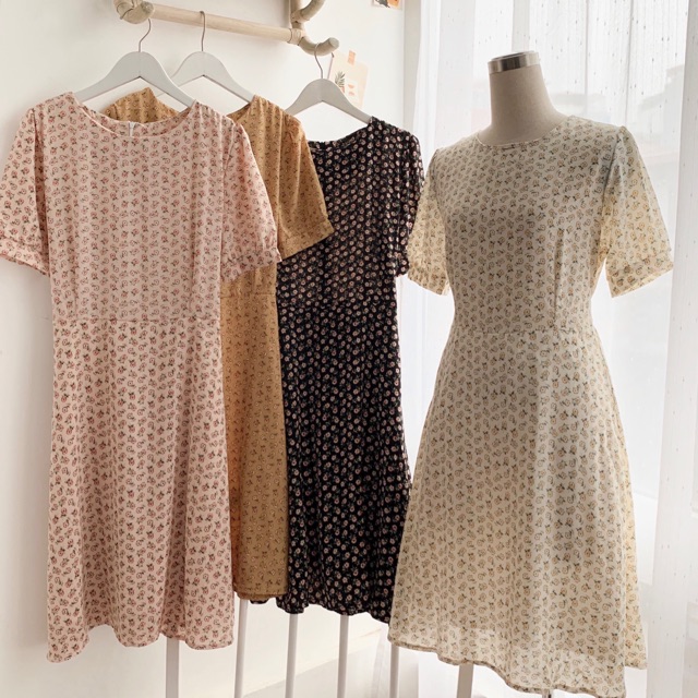 [Mã FAGREEN1505 giảm 10% tối đa 30K đơn 99K] Váy hoa nhí thắt nơ sau | BigBuy360 - bigbuy360.vn