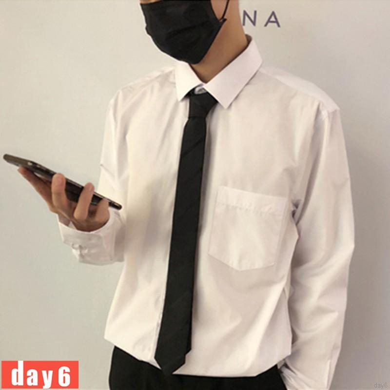 Cà Vạt Trơn Màu Kiểu Dáng Đơn Giản Tiện Dụng Dành Cho Nam