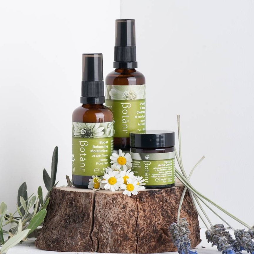 Bộ 3 Sản Phẩm Chăm Sóc Da Mụn – Botani Rescue Skin Kit