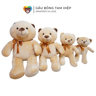Gấu bông đeo nơ cao 1m4 Hàng Việt Nam chất lượng cao