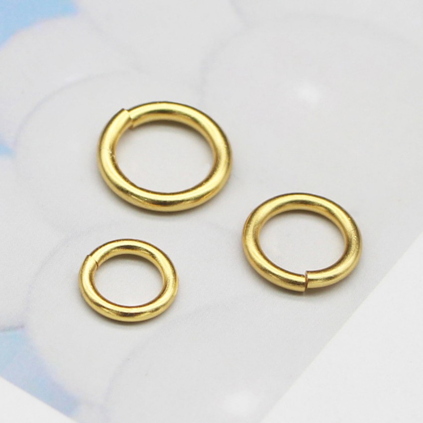 ️️️ ComBo 2  Cái Khoen Móc Khóa Đồng Nguyên Chất - Ring Phụ Kiện EDC - Độ dày 2.5 mm-  4 Size