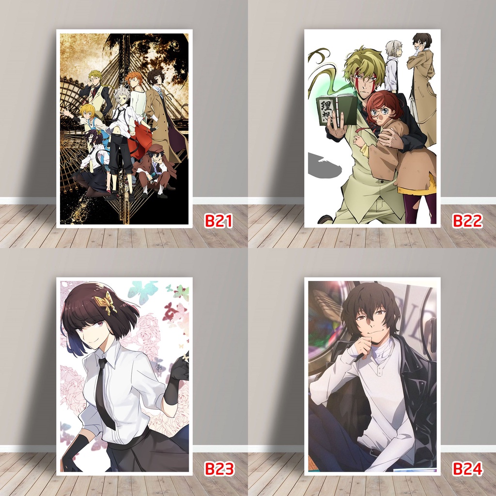 Tấm Postcard Cao Cấp Anime Bungou Stray Dogs