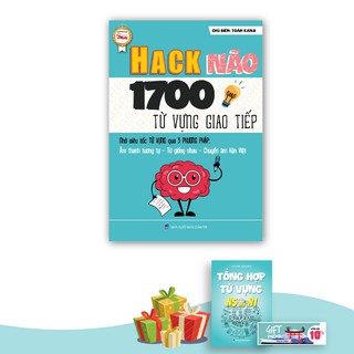 Sách - Hack Não Từ Vựng Tiếng Nhật - 1700 Từ Vựng Giao Tiếp - Hướng Dẫn Ghi Nhớ Nhanh Từ Vựng Qua 3 Phương Pháp