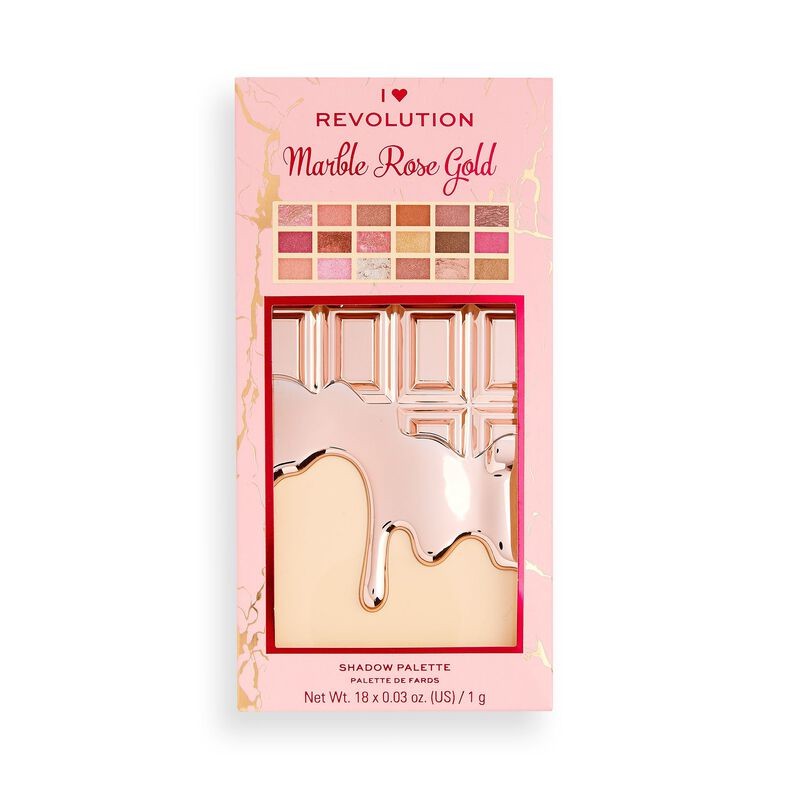 Bảng mắt I Heart Revolution Marble Rose Gold Chocolate Eyeshadow Palette