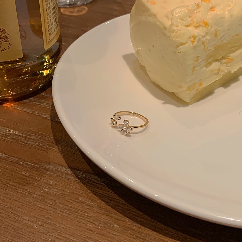 Nhẫn Hở Trang Trí Hình Cánh Hoa Phong Cách Nhật Bản Thời Trang Cho Nữ