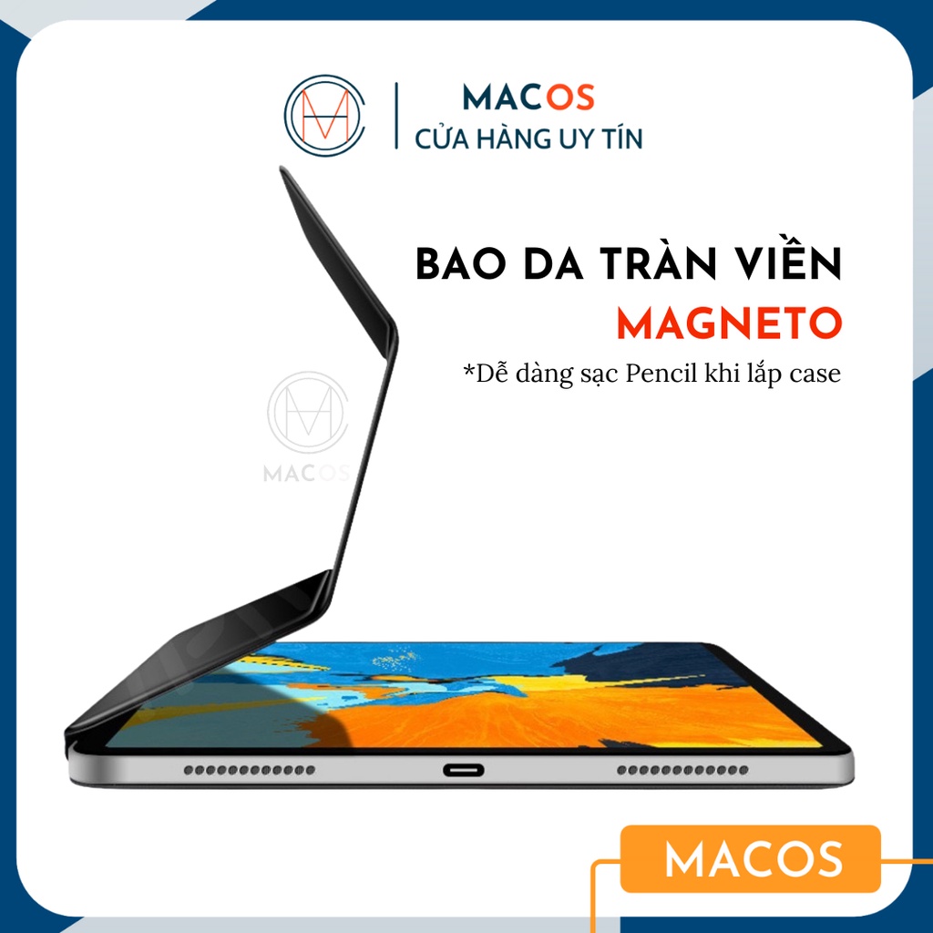 Bao da iPad Pro Magneto Nam Châm Tràn Viền siêu chắc cho cảm giác như không dùng ốp ipad 11, air 4 10.9,12.9 inch (AB03)