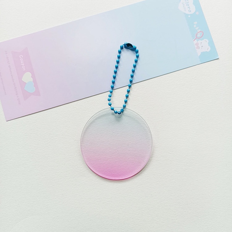 Chìa khóa acrylic hình dạng đặc biệt /diy Gradient móc khoá acrylic