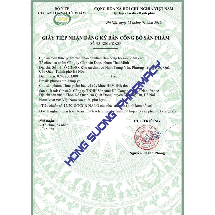 Heviho - Hỗ trợ làm ấm họng, giúp giảm ho, long đờm, hỗ trợ giảm đau rát họng do ho kéo dài
