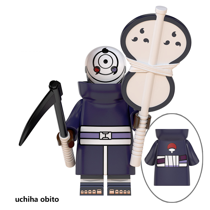 NARUTO Mô Hình Đồ Chơi Lego Nhân Vật Uchiha Ompto Sasuke Kakashi