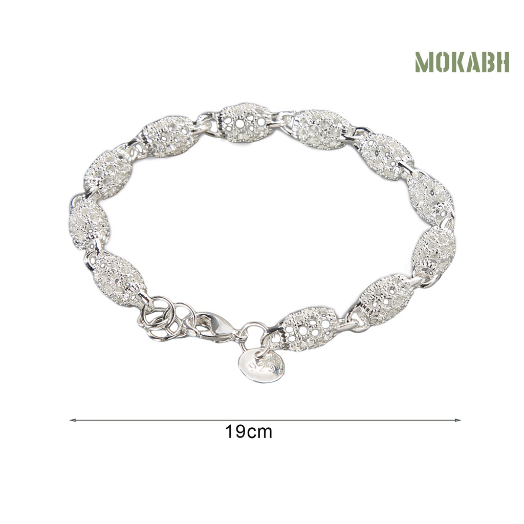 Vòng Tay Mạ Bạc Thanh Lịch Chống Rỉ Sét Cho Nữ