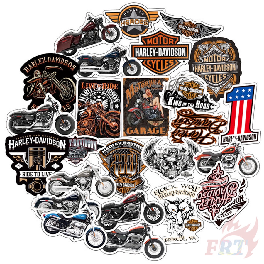 Set 50 sticker dán trang trí thủ công hình hoạt hình phong cách Hip hop Series 03