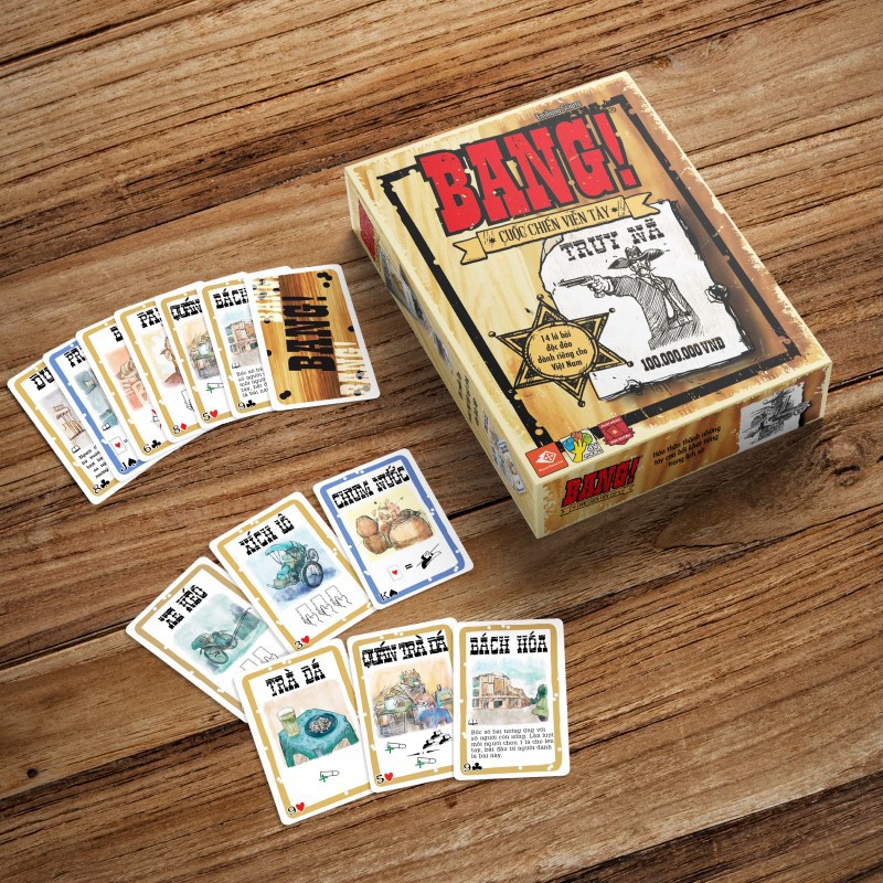 BANG - Cuộc Chiến Viễn Tây  Board Game cho 4-7 người chơi, Đồ Chơi MecoMart