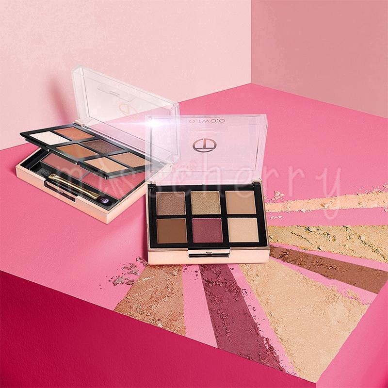 Bảng phấn mắt kèm má hồng 2 trong 1 O.TWO.O trang điểm lâu trôi thiết kế 2 ngăn