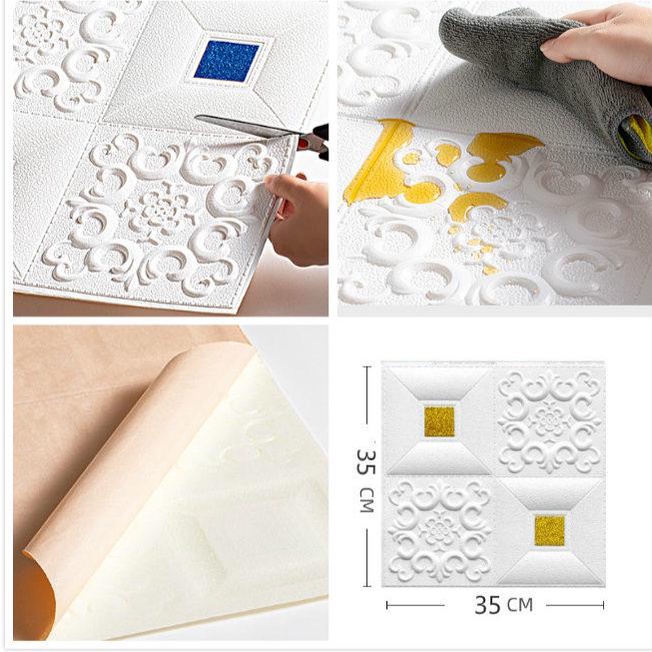 Miếng dán tường bằng xốp giả gạch 3D siêu dính loại 1 chất lượng cao | BigBuy360 - bigbuy360.vn