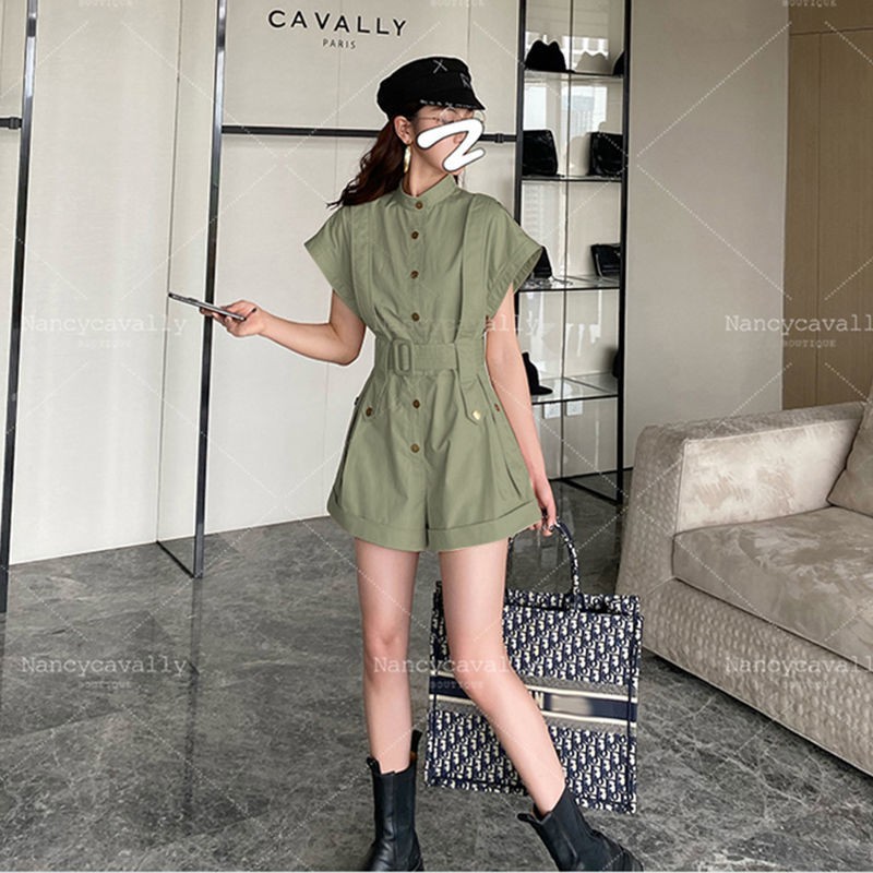 Jumpsuit Ngắn Thời Trang Retro Cho Nữ 2020