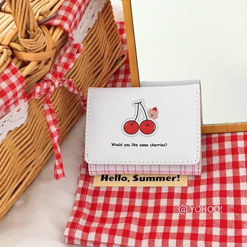 Ví Ngắn Đựng Thẻ Họa Tiết Hoạt Hình Dễ Thương Xinh Xắn Thời Trang