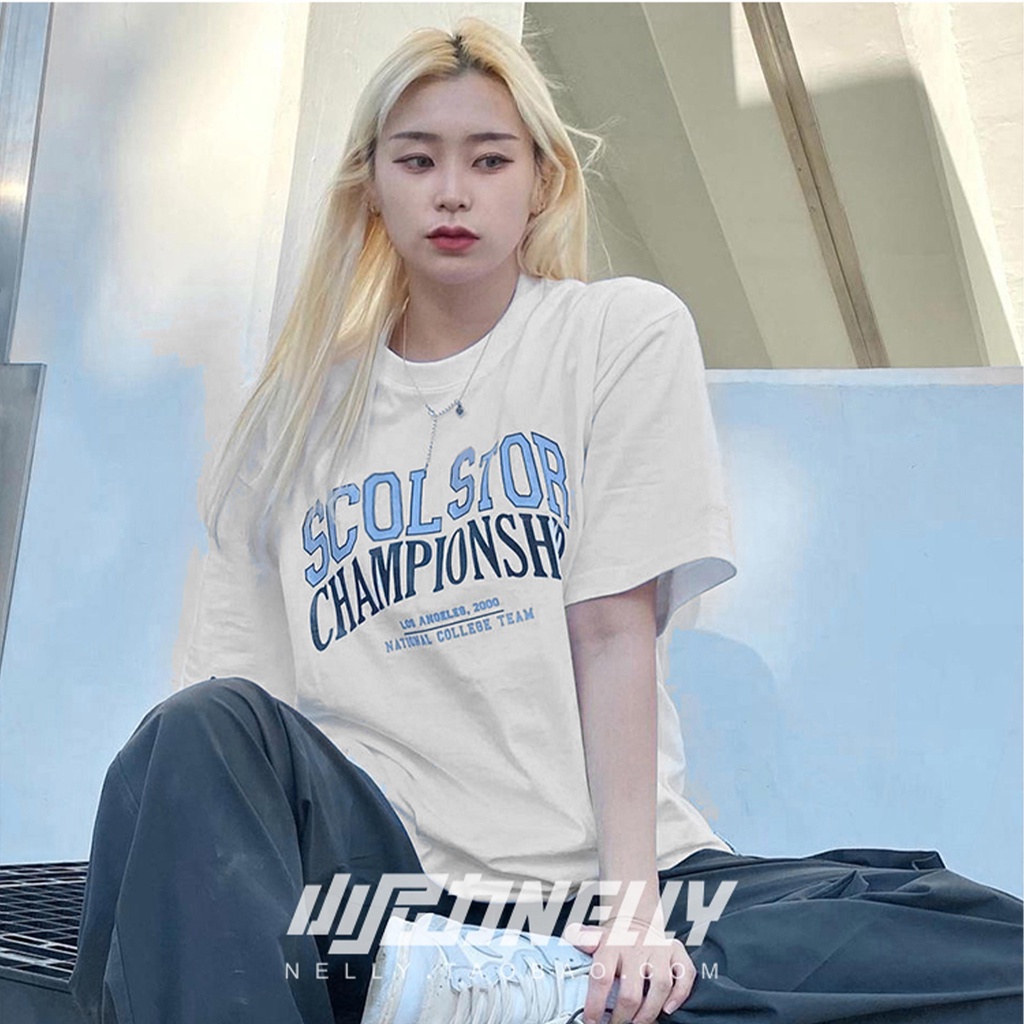 Áo thun NELLY sẵn hàng full mẫu 2022 100% cotton form rộng unisex tay lỡ mẫu SUOLSTOR 058