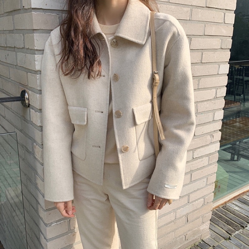 C5 - Áo khoác dạ lửng handmade