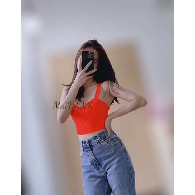 Áo croptop 2 dây f21
