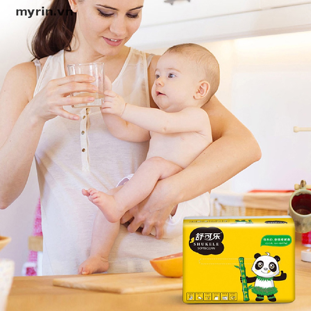 Bộ 60 Khăn Giấy Ăn Bằng Tre Tự Nhiên Mềm Mại Mới