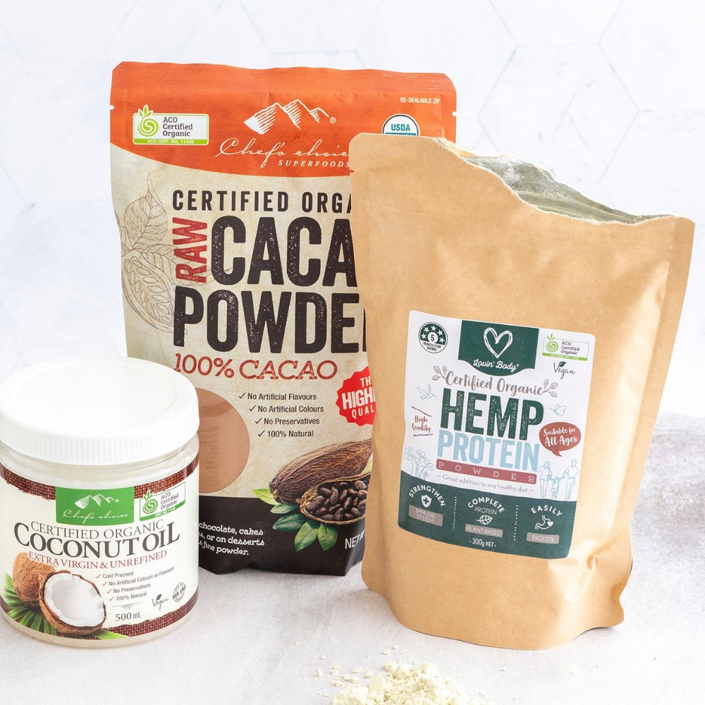 Bột cacao nguyên chất Chef's Choice hữu cơ cacao organic 300g nhập khẩu Úc Heofut